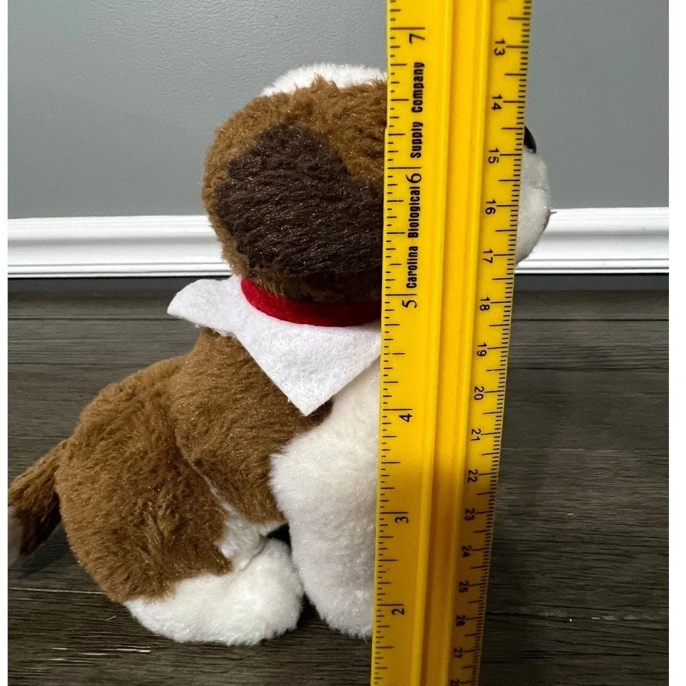 Elf Pets St. Bernard Dog Plush Brown Barrel Collar‎ Puppy Kids Toy